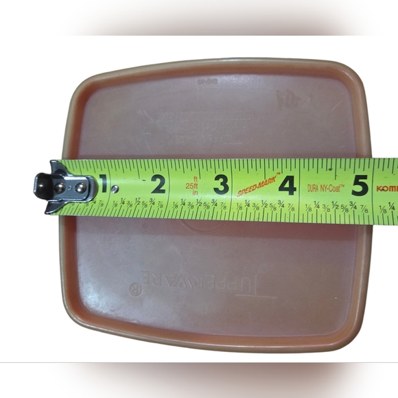 Vintage Tupperware Set of 3 Red and Green Quality Food Storage Containers - Picture 12 of 12